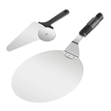 10inch 12inch Stainless Steel Pizza Peel with a Pizza Cutter Set
